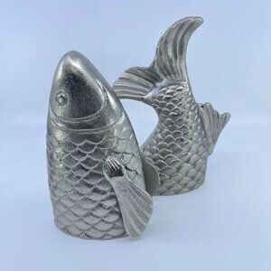 vintage baldwin aluminum koi fish wall sculpture